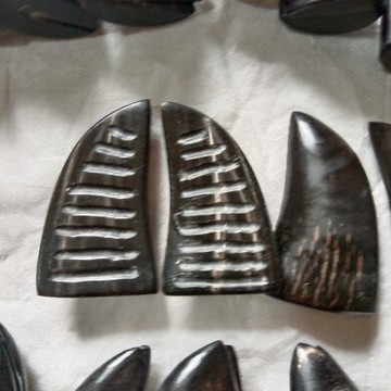 牛角九宮八卦圣卦道士法器用品黑水牛角卦可定制