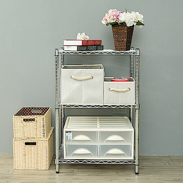 dayneeds 輕型 60x45x90cm 三層電鍍(鎖管)鐵架 波浪架/收納架/置物架