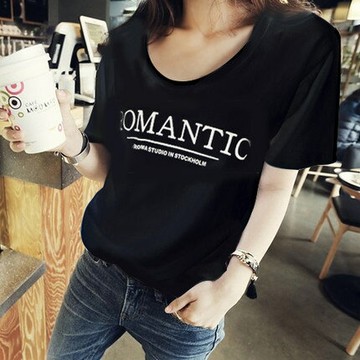 [簡約時尚] 圓領休閒上衣寬鬆純色T恤女 短袖 十天預購+現貨