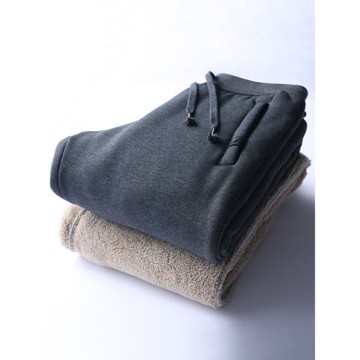 加絨褲男冬季羊羔絨褲子加厚保暖休閑運動褲中老年爸爸外穿棉衛褲