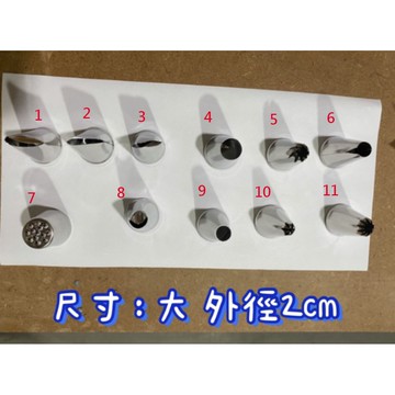 不鏽鋼裱花嘴 奶油花嘴