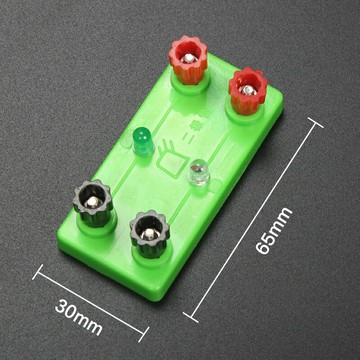 LED燈座發光二極管初中物理電學實驗器材小學生科學科教實驗教具【益三和】可開發票