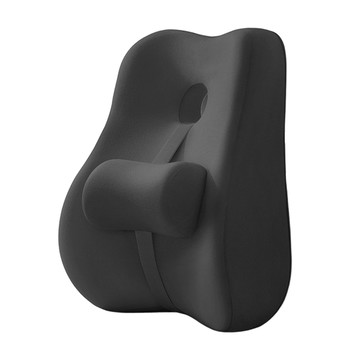 SUNORO 可調節座椅護腰靠墊  黑色  44 x 39 x 12cm