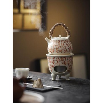 圍爐煮茶烤火爐套裝酒精碳爐日式爐子炭火戶外煮茶器具家用風爐