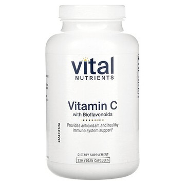 Vital Nutrients, 含生物類黃酮的維生素 C，220 粒全素膠囊