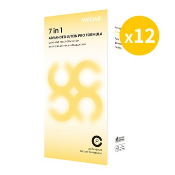 WEDAR薇達 7in1美國金盞花游離型葉黃素 (30顆/盒) 12盒組