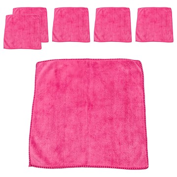 G+居家 加厚強力吸水擦拭布 粉色  30 x 30cm  6條