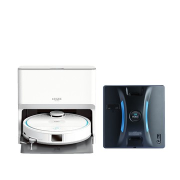 HOBOT 雷姬環保壓縮掃拖地機＋玻妞擦窗機 LEGEE-Q10 PRO＋HOBOT-288（開學清潔雙享組）