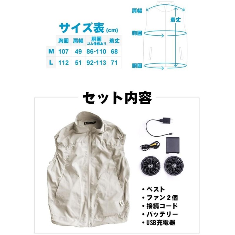 空調ベスト ファン付きベスト レディース セット おしゃれ 空調服サンエス互換あり 空調作業服 空調ウェア ベスト 女性 フルセット 2024 静か  | LINEブランドカタログ