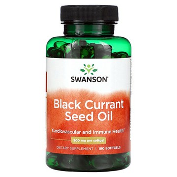 Swanson, 黑醋慄籽油，500 毫克，180 粒軟凝膠