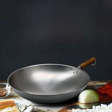 越后 日本原產進口多層純鈦炒菜鍋家用少油煙圓底炒鍋燃氣專用