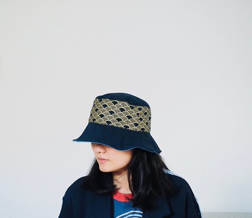 英國製作  金藍和風波浪 雙面漁夫帽子 適合小童成人