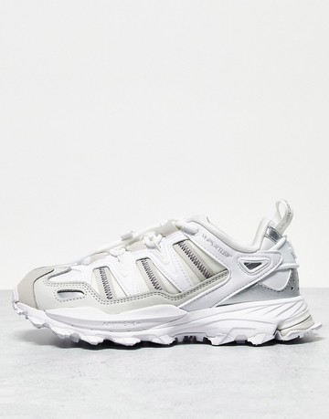 adidas Originals Hyperturf trainers in triple white