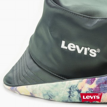 Levis 男女同款 雙面用漁夫帽 / 精工Logo刺繡 大理石渲染