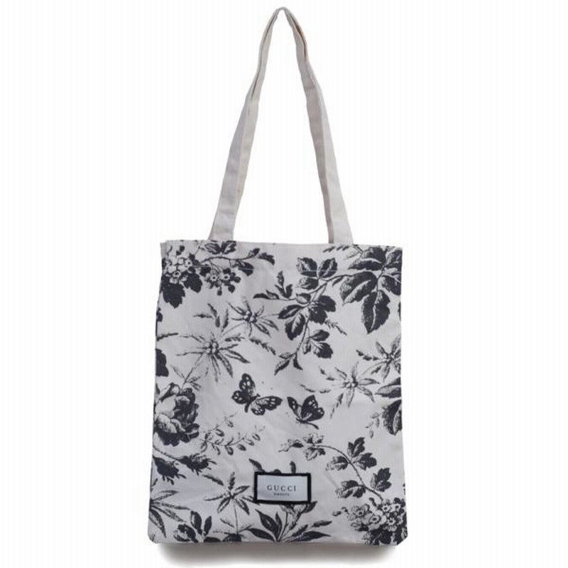 グッチ バッグ GUCCI トートバッグ ノベルティ 花柄 ブラック