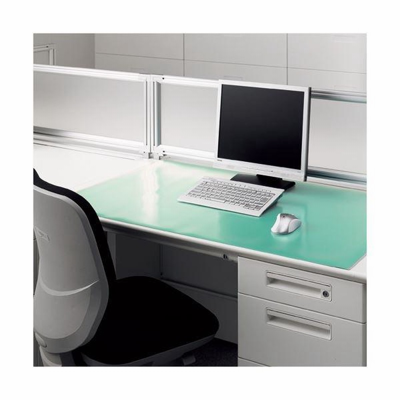 後払い手数料無料】 LIZ JAPAN まとめ TANOSEE PVCデスクマット シングル 1390×690mm 1枚 〔×10セット〕 まとめ TANOSEE PVCデスクマット ダブル 下敷付 1390×690mm グリーン 1枚 ×5セット