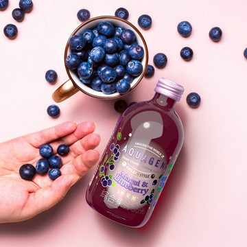 【官方直營】AQUAGEN-海洋深層水/氣泡水-智利 酒果藍莓330ml *9入/箱