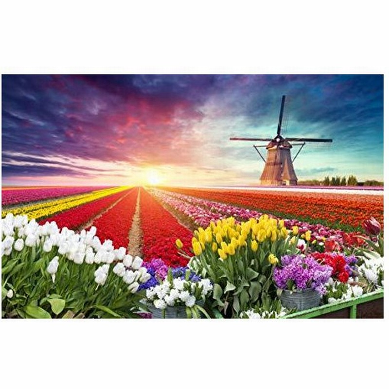 1000ピースパズル 大人用 1000ピースジグソーパズル 1000ピース 大人用 ユニークなピース 風車と花が特徴 オランダ 通販 Lineポイント最大get Lineショッピング