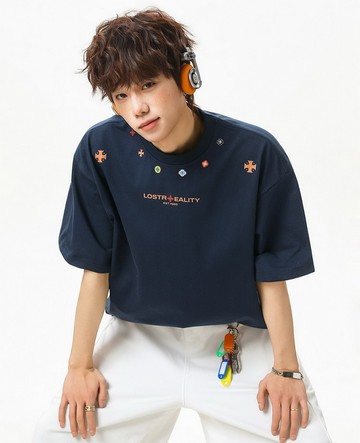 【美式男款】名族風圖案質感基礎款T恤