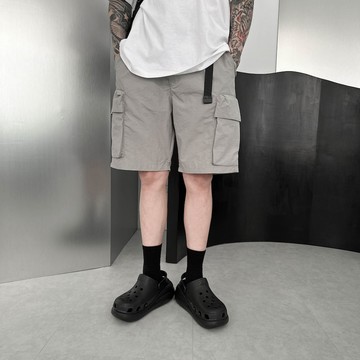 【AMERO】男裝 女裝 雙口袋 工裝 短褲 寬鬆 情侶裝