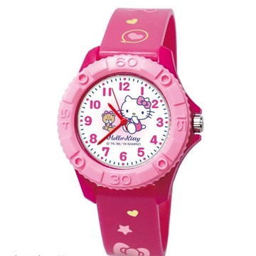 SANRIO 三麗鷗 兒童手錶/卡通手錶/馬卡龍雙色錶 台灣製造  S  粉紅色  1個