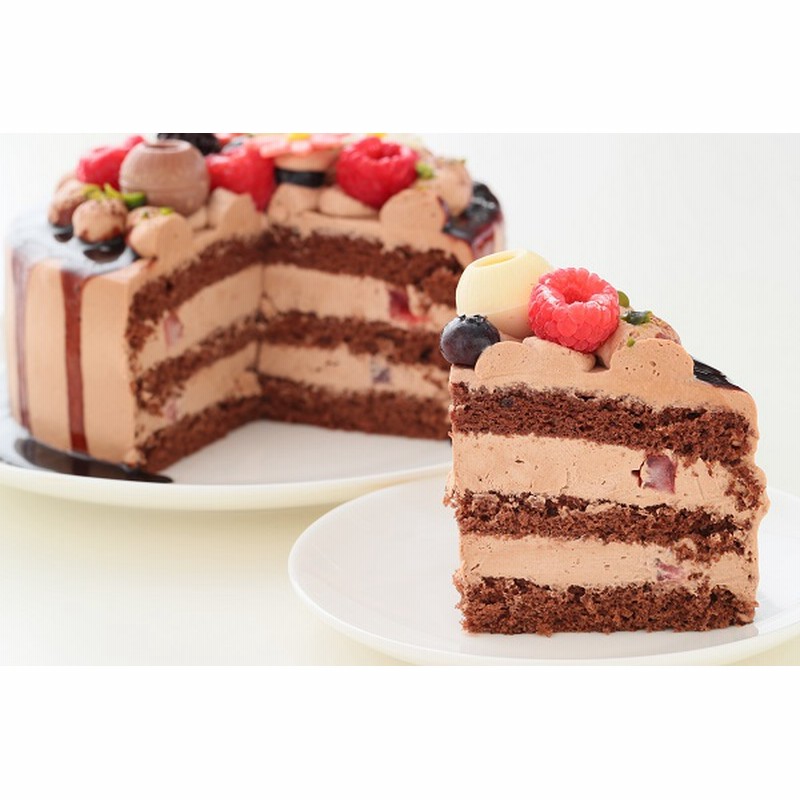 自分で仕上げる 2種類のチョコレートを使った生チョコクリームのドロップケーキ 6号 18cm 通販 Lineポイント最大get Lineショッピング