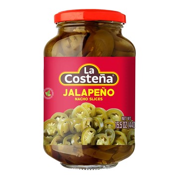 Lacostena切片辣椒玻璃瓶440g