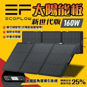 【EcoFlow】160W 太陽能板 悠遊戶外