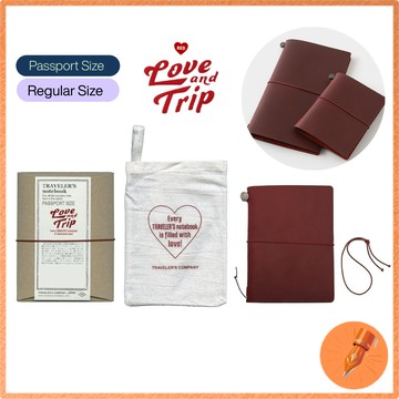 LOVE AND TRIP 旅行者公司旅行筆記本 紅色 TRAVELER'S COMPANY