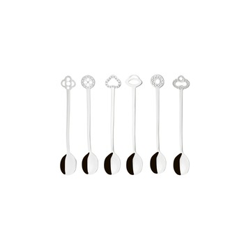 【Sambonet】時尚派對不鏽鋼點心匙-6入 不鏽鋼餐具 湯匙 蛋糕匙 下午茶