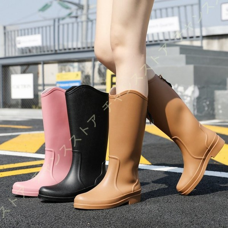 スリッポン レインブーツ レディース シューズ おしゃれ 軽量 防水シューズ レインシューズ 春 ロング タイプ 靴 黒 ブーティ 雨用 お出かけ 蒸れにくい 通販 Lineポイント最大0 5 Get Lineショッピング