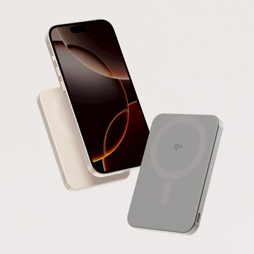 [萬摩科技]Allite LITE 超薄充 5000 mAh Qi2 磁吸支架行動電源（ 產品標示 Wh，可帶上飛機 ）