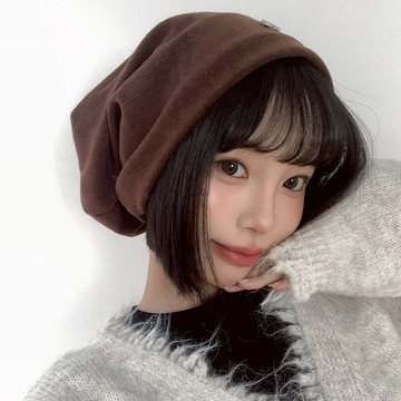 【Aa.chic熱賣商品】秋冬復古柔軟堆堆帽(單一色).女帽/復古/秋冬/柔軟/小金標/堆堆帽/百搭【C105z02】