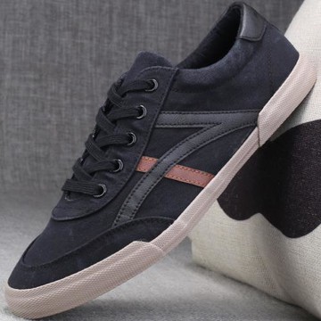 球鞋男鞋春季透氣男士休閑平底鞋韓版潮流百搭男生板鞋低幫帆布鞋