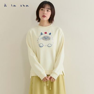 a la sha親子裝 圓滾滾miao長袖上衣