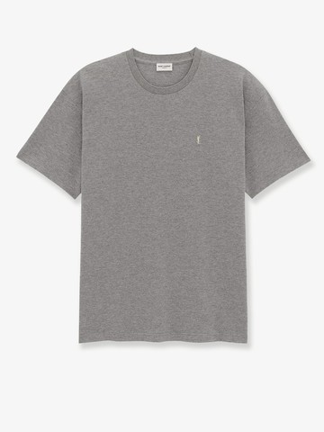 Recycled material t-shirt with Cassandre embroidery - SAINT LAURENT - gender_Man