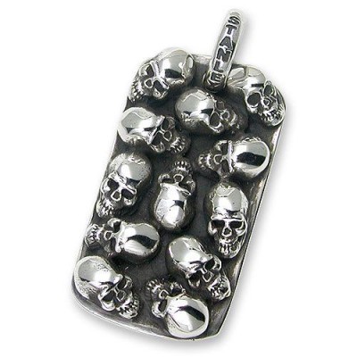 STANLEY GUESS(スタンリーゲス)：2 Sided Multi Skull/Grim Reaper Dog Tag/Small(2サイドマルチ スカル/グリムリーパードッグタグ/スモール) | LINEブランドカタログ