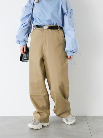 素色多口袋造型寬褲(FF42L0F0280) - ehka sopo