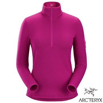 【ARCTERYX 始祖鳥】女 Rho 彈性透氣Polartec®保暖刷毛套頭衫(230g)_X000006344-30205 玫瑰紫