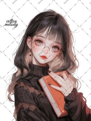 original sticker no.785A 人物貼紙 原創貼紙 人物貼紙 女孩貼紙 原創人物貼紙