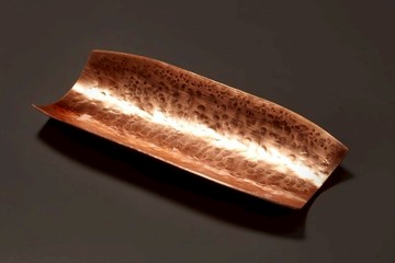 金工 手工玫瑰金茶則