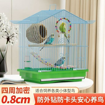 💕在臺出貨🔥鳥籠子別墅屋型鳥籠子虎皮鸚鵡鳥籠子文鳥牡丹鸚鵡籠子鳥籠別墅