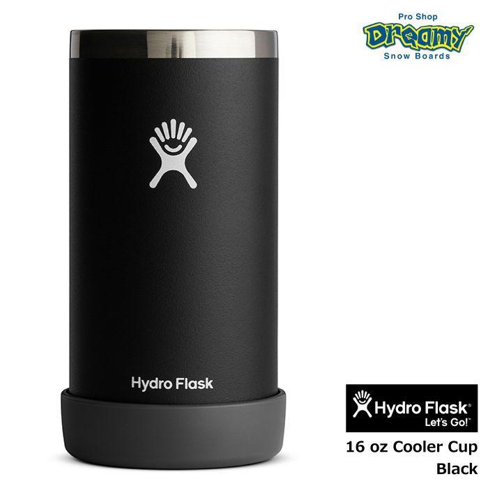 Hydro Flask ハイドロフラスク 16oz Cooler Cup 473ml #890131 Black ステンレスカップ クージー 缶 ボトル 保冷ホルダー 真空断熱構造 8901310032221 正規品