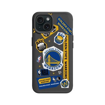 iPhone 15 SolidX 黑 - NBA - 拼貼系列-金州勇士 Golden State Warriors - Collage