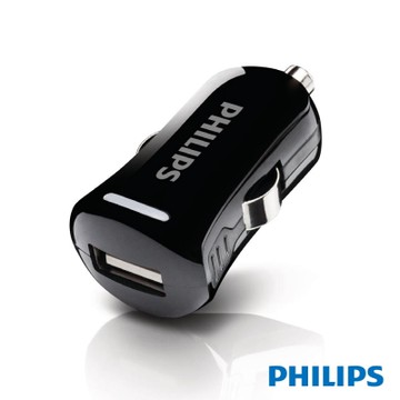 PHILIPS 袖珍型 USB 2.1A快速車用充電器 DLP2253