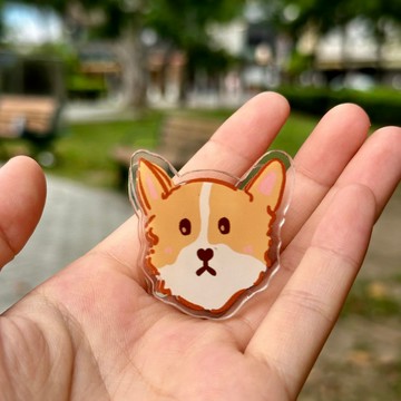 澳門原創手繪 Luffy小柯基造型 PP夾 (文件夾)