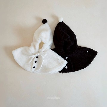 peekaboo 氣泡搖粒絨斗篷｜保暖衣服 聖誕衣服 韓國童裝 兒童外套 兒童衣服 寶寶衣服 嬰兒衣服 韓國童裝