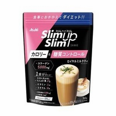「優良配送対応」「アサヒ」 スリムアップスリム シェイク ロイヤルミルクティー味 360g 「健康食品」