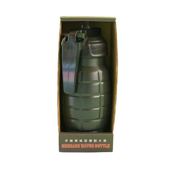 【兵兵友禮】手榴彈造型水壺-深綠