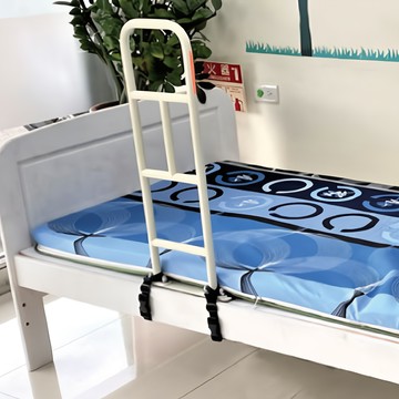 感恩使者 床邊扶手/起身扶手 編織帶固定型 簡單安裝 不破壞床底美觀 附發光條  45 x 30 x 69cm  白色  1組